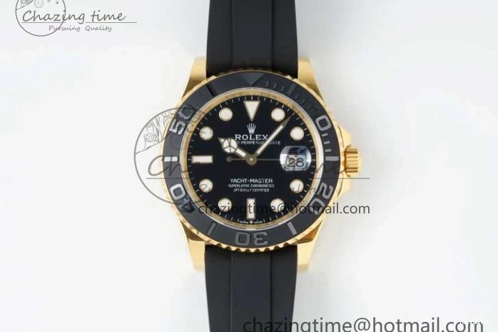 YG 3D Edition VR3235 226658 Yacht-Master Black Strap Oysterflex 1:1 on 3EF Ceramic Bezel 42mm Best 0714